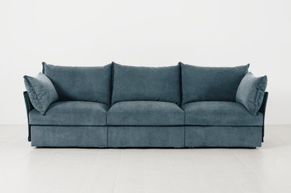 Dreisitzer-Sofa Model 06, Wasserblau
