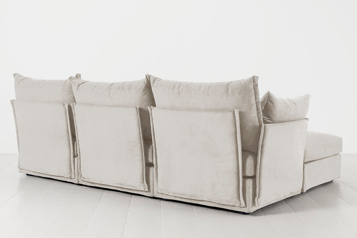 Model 06 3-Seater Left Chaise Sofa, Chalk