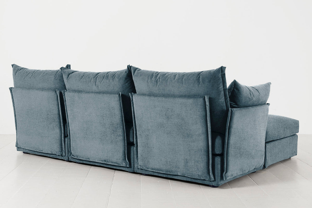 Model 06 3-Seater Left Chaise Sofa, Hydro