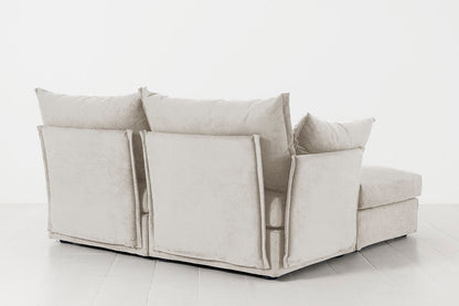 Model 06 2-Seater Left Chaise Sofa, Chalk