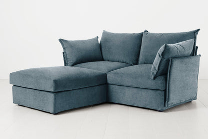 Model 06 2-Seater Left Chaise Sofa, Hydro