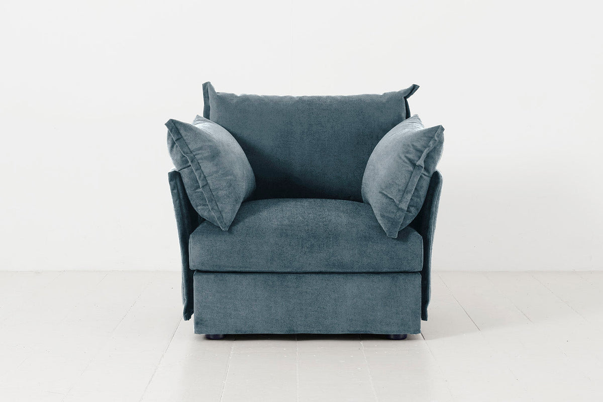 Sessel Model 06, Wasserblau