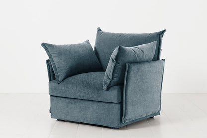 Sessel Model 06, Wasserblau