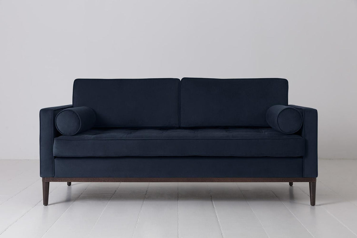 Zweisitzer-Sofa Model 02, Indigoblau