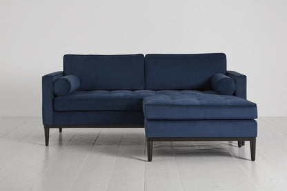 Model 02 2-Seater Sofa with Ottoman, Teal