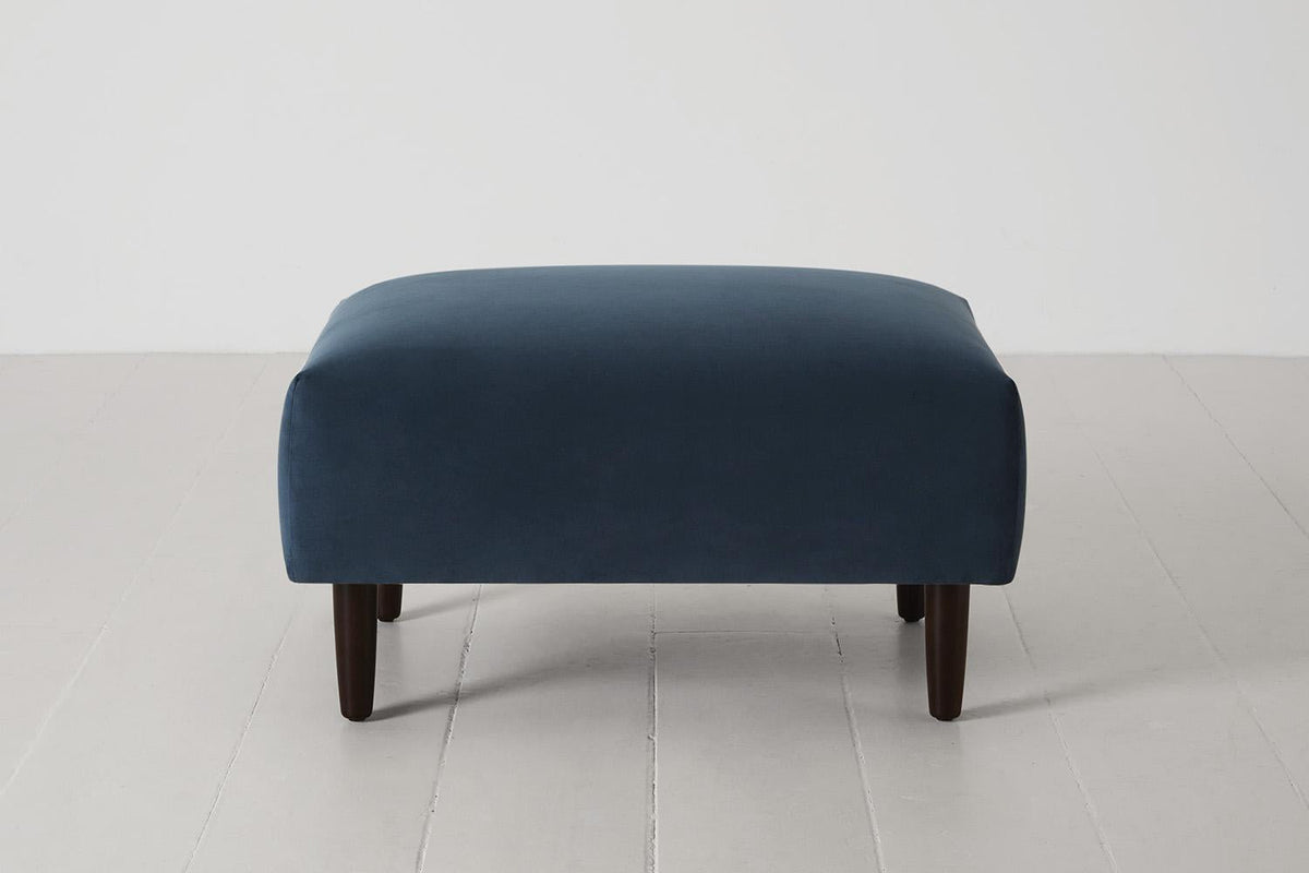 Polsterhocker Model 05, Blaugrün