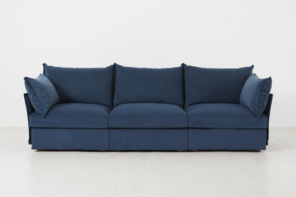 Dreisitzer-Sofa Model 06, Blaugrün