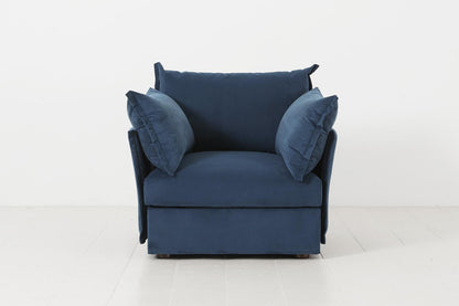 Sessel Model 06, Blaugrün