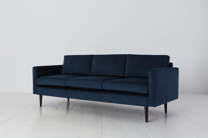 Dreisitzer-Sofa Model 01, Blaugrün