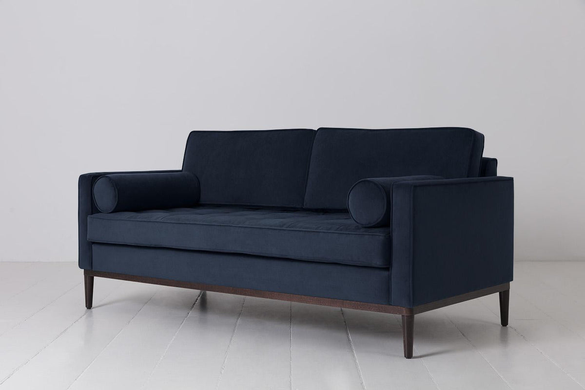 Zweisitzer-Sofa Model 02, Indigoblau