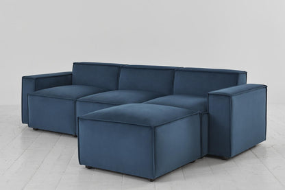 Model 03 3-Seater Right Chaise Sofa, Teal