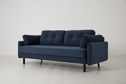 Model 04 Dreisitzer-Schlafsofa, Blaugrün