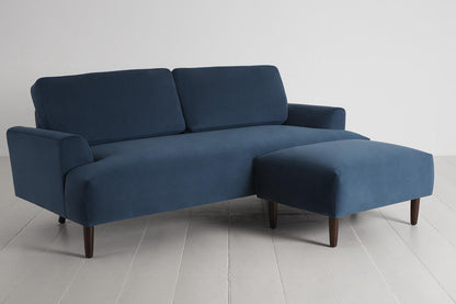 Model 05 3-Seater Sofa with ottoman, Teal
