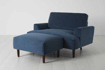 Chaiselongue Model 05, Blaugrün