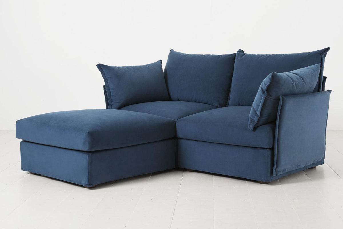 Model 06 2-Seater Left Chaise Sofa, Teal