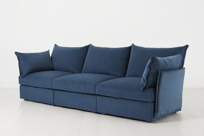 Dreisitzer-Sofa Model 06, Blaugrün