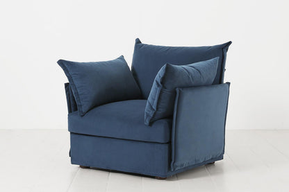 Sessel Model 06, Blaugrün