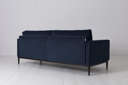 Dreisitzer-Sofa Model 02, Indigoblau