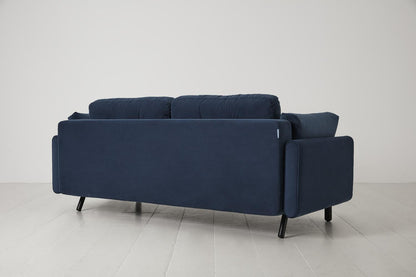 Model 04 Dreisitzer-Schlafsofa, Blaugrün