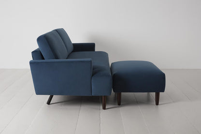 Model 05 3-Seater Sofa with ottoman, Teal
