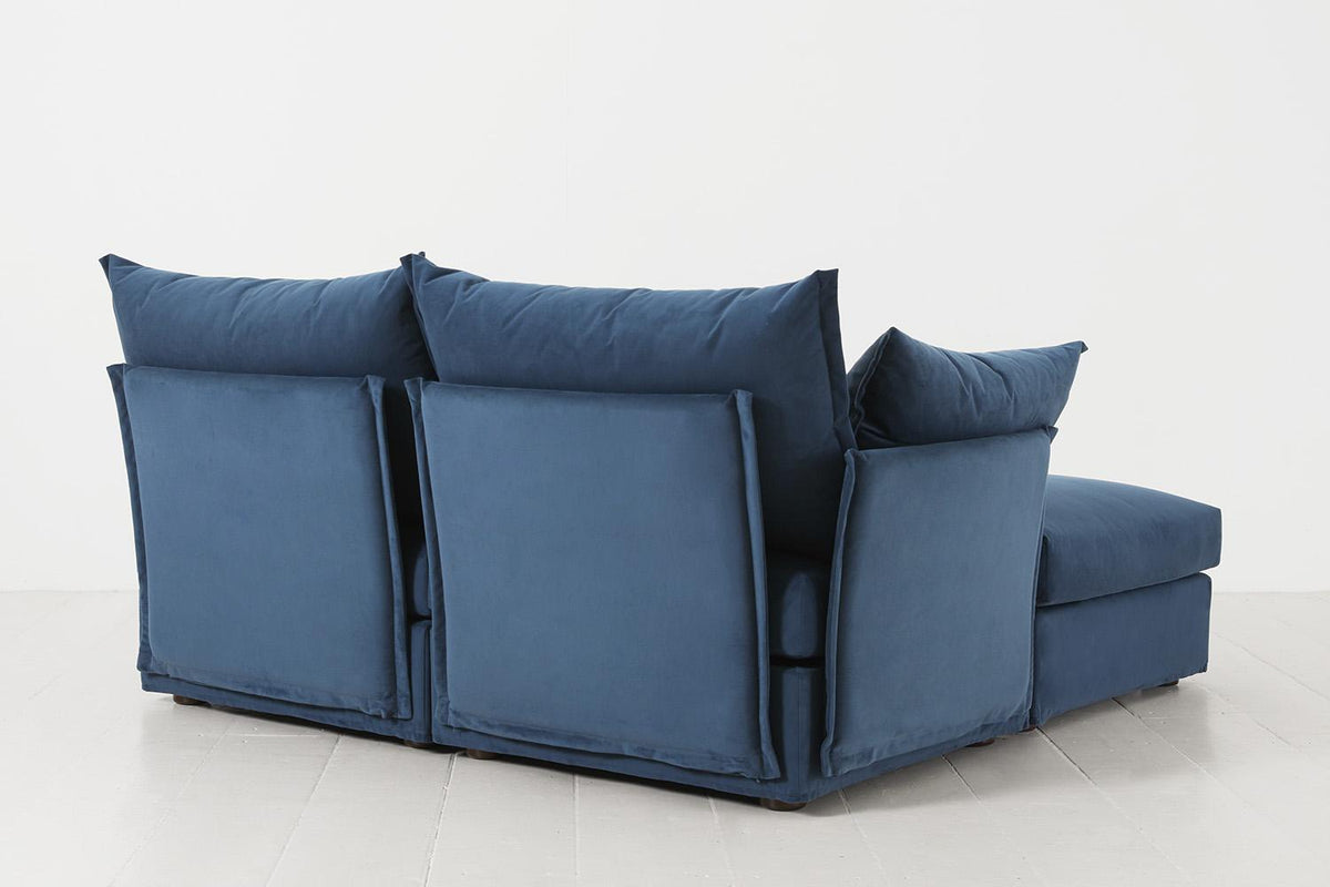 Model 06 2-Seater Left Chaise Sofa, Teal