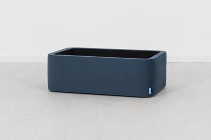 Polsterhocker 02, Blaugrün
