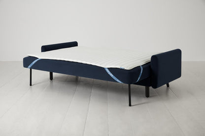 Model 04 Dreisitzer-Schlafsofa, Blaugrün
