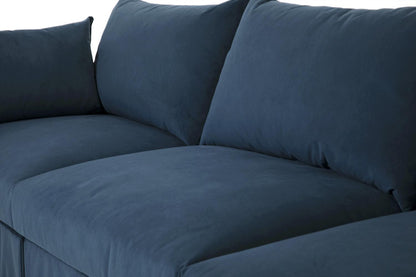 Model 06 3-Seater Right Chaise Sofa, Teal