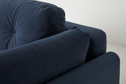 Model 04 Dreisitzer-Schlafsofa, Blaugrün