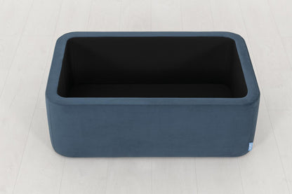 Polsterhocker 02, Blaugrün