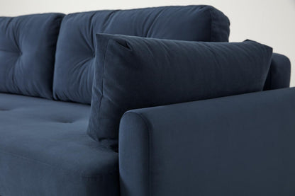 Model 04 Dreisitzer-Schlafsofa, Blaugrün