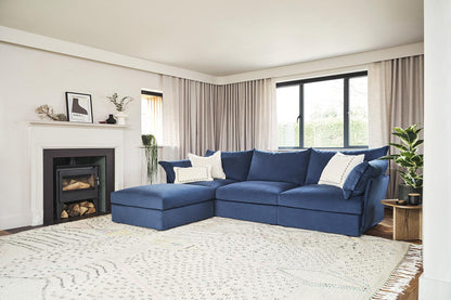 Model 06 3-Seater Left Chaise Sofa, Teal