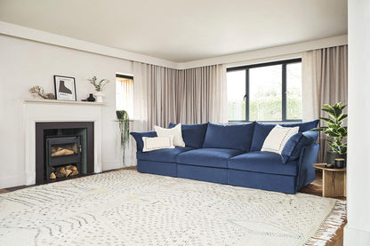 Dreisitzer-Sofa Model 06, Blaugrün