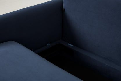 Model 04 Dreisitzer-Schlafsofa, Blaugrün