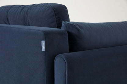 Model 04 Dreisitzer-Schlafsofa, Blaugrün