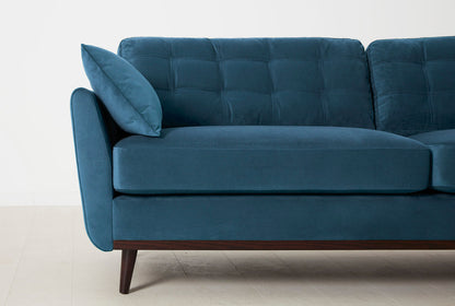 Dreisitzer-Sofa Model 10, Blaugrün