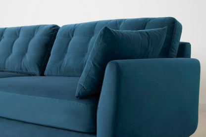Dreisitzer-Sofa Model 10, Blaugrün
