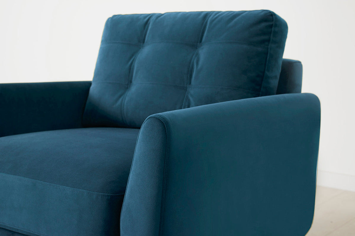 Sessel Model 10, Blaugrün