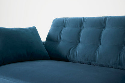 Dreisitzer-Sofa Model 10, Blaugrün