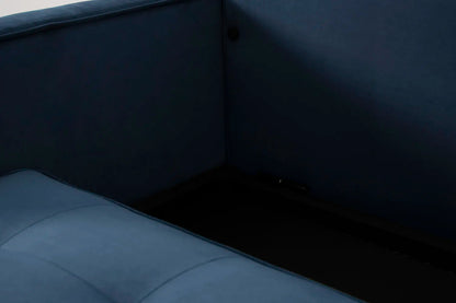 Model 02 Dreisitzer-Schlafsofa , Blaugrün