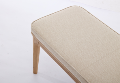 Esszimmerbank 01, Eiche / Hellbeige