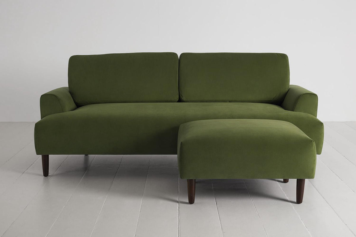 3-Seater Sofa in green velvet