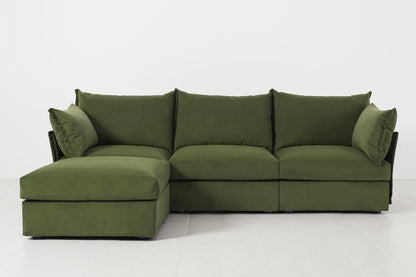 Model 06 3-Seater Left Chaise Sofa, Vine
