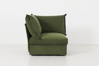 Eckmodul für modulares Sofa Model 06, Laubgrün