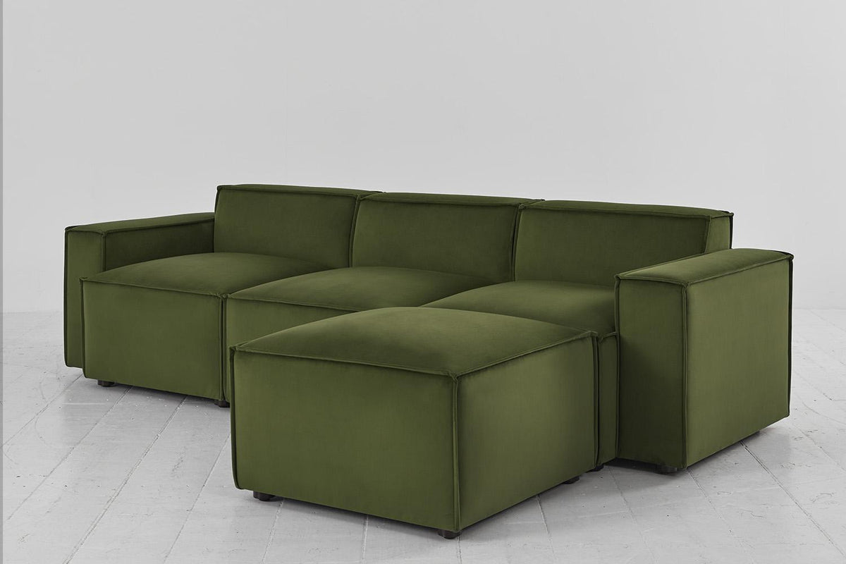 Dreisitzer-Sofa Model 03 mit Chaiselongue rechts