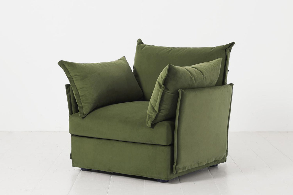 Sessel Model 06, Laubgrün
