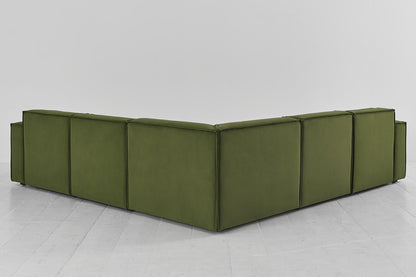 Model 03 Corner Sofa with Ottoman, Vine