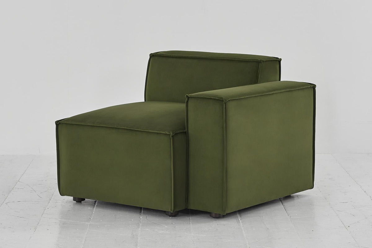 Model 03 Right Arm Sofa Module, Vine