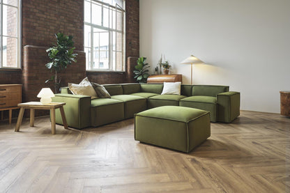Model 03 Corner Sofa with Ottoman, Vine