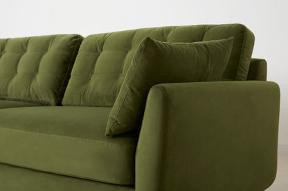 Dreisitzer-Sofa Model 10, Laubgrün